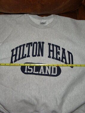 Hilton Head thick gray sweatshirt